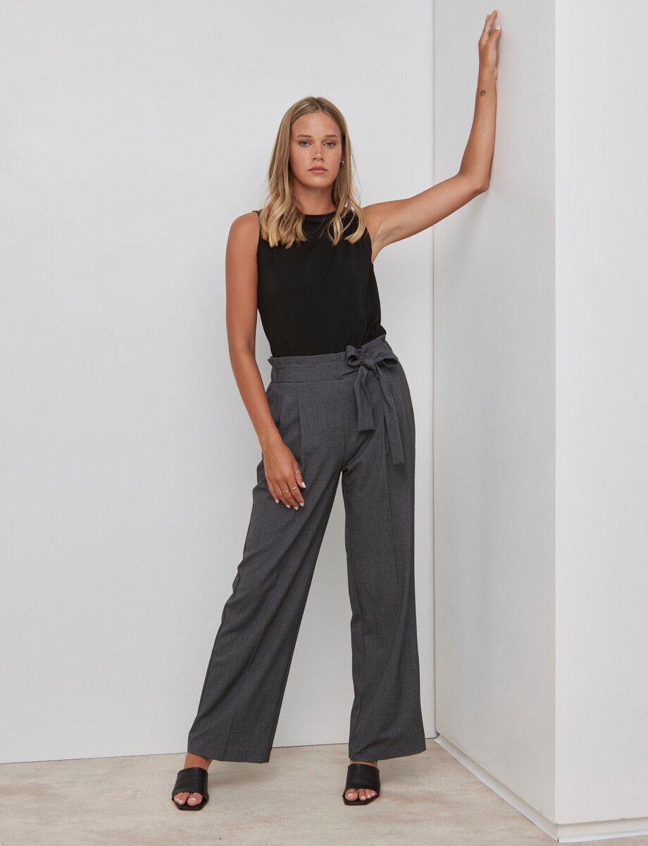 Pantalon Palazzo - Gris 