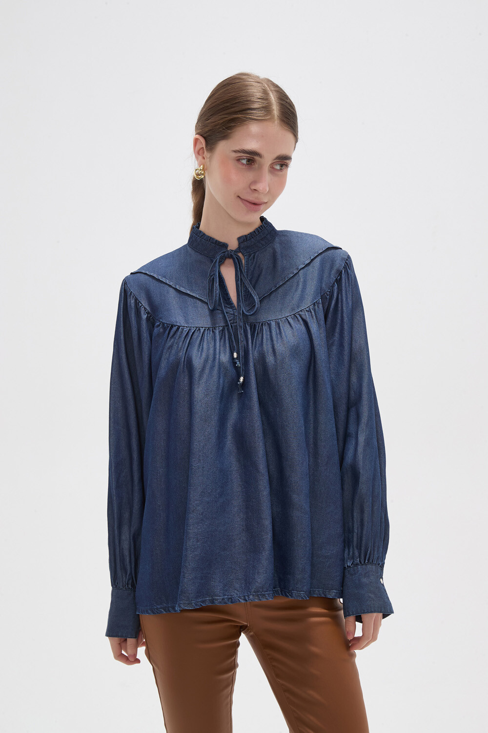 Blusa Falros Azul Indigo