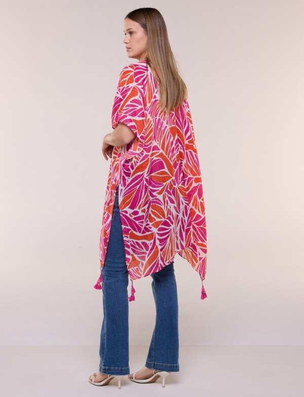 Kimono Print MULTI/FUCSIA