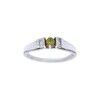 Anillo Halo-Plata 950-Piedra Zirconia verde y blanca-AN4162 conpiedra