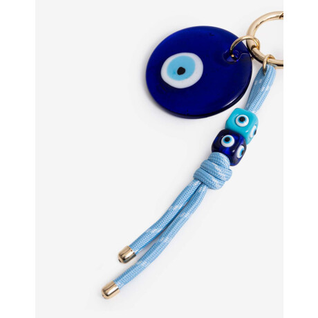 Llavero Y Bag Charm Ojo Turco Combinacion Bicolor