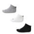 Medias de Niños Puma Plain Quarter Socks X3 Gris - Blanco