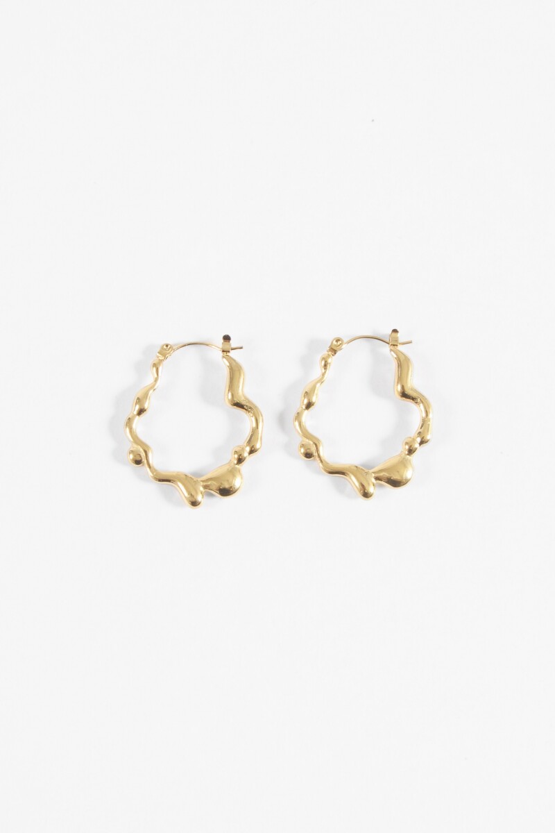 Aros texture irregular dorado