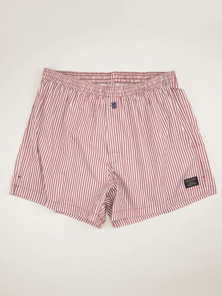 BOXER ROMA RAYAS ROJO