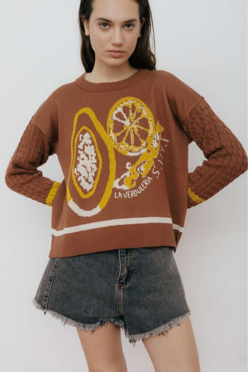 BUZO LA VERDULERIA - Marron 