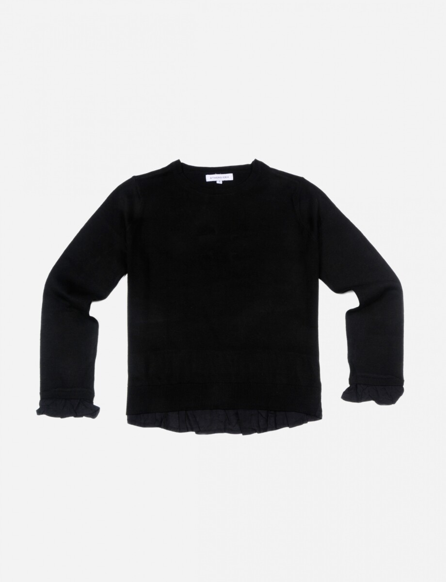 Sweater escote base - NEGRO 