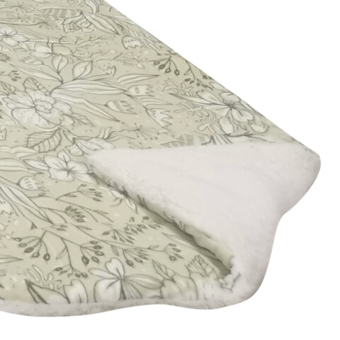 Acolchado Queen Size Terciopelo con Corderito Richmond 220 x 240 cm VERDE