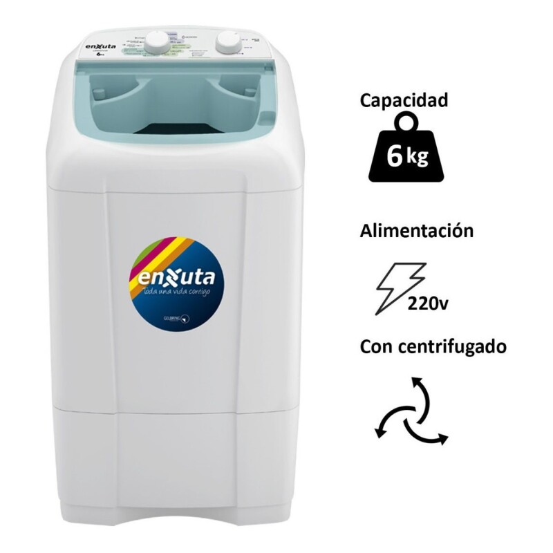 Lavarropas Carga Superior Enxuta Lenx27660 6 Kg 550rpm Color Blanco Lavarropas Carga Superior Enxuta Lenx27660 6 Kg 550rpm Color Blanco