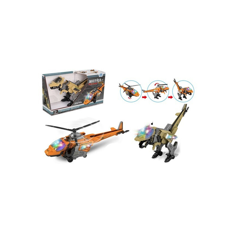Robot Transformable Dinosaurio Helicóptero Y Luces Robot Transformable Dinosaurio Helicóptero Y Luces