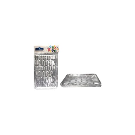 MOLDE DE ALUMINIO RECTANGULAR X5 Sin color