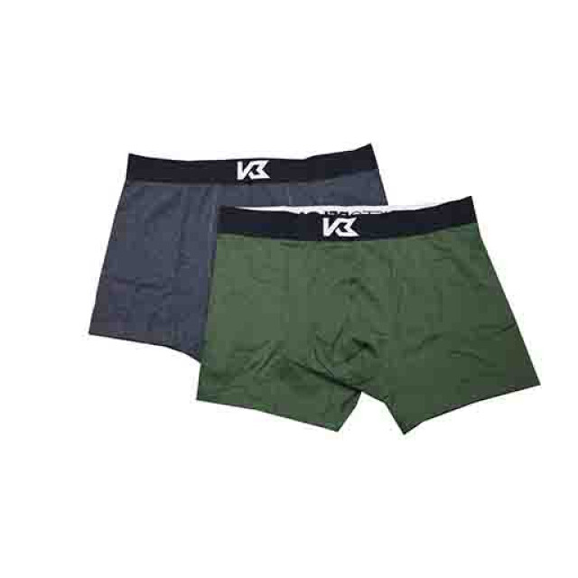 Boxer de Hombre KristoBelga Pack x 2 Gris - Verde