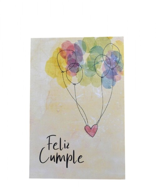 Tarjeta cumpleaños 10x15. DISEÑO 1