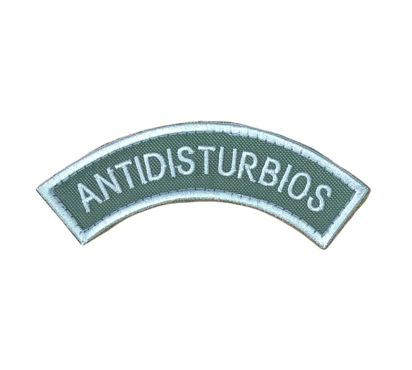 Parche bordado medialuna de brazo - ANTIDISTURBIOS - Verde 