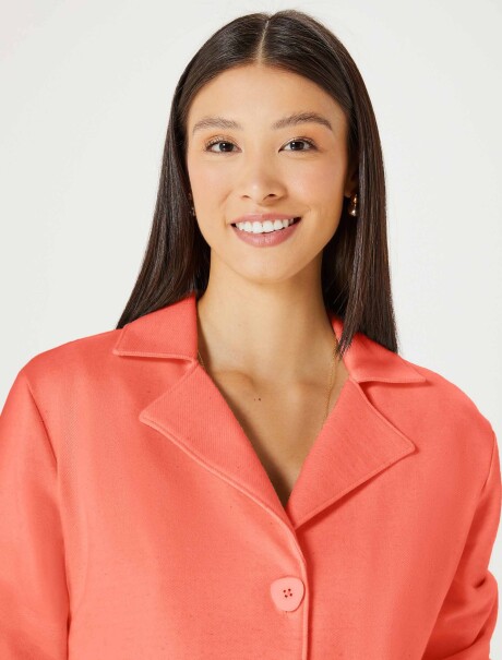BLAZER CROPPED CON BOTONES NARANJA