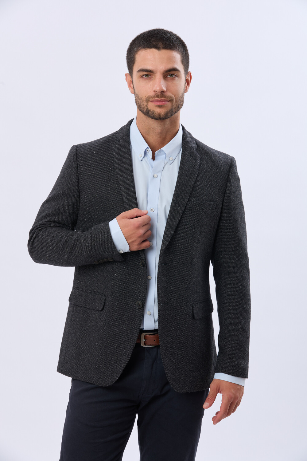 SACO SPORT DE LANA Gris