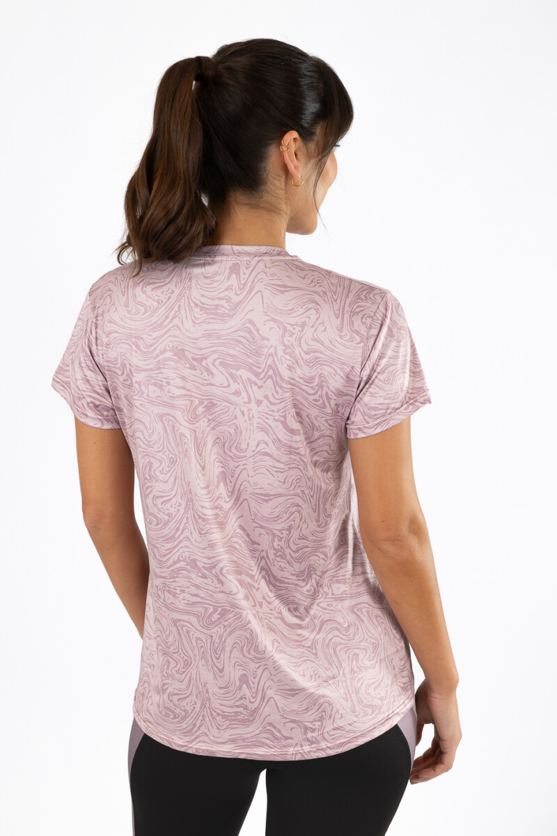 Remera glee print 25 Lilac