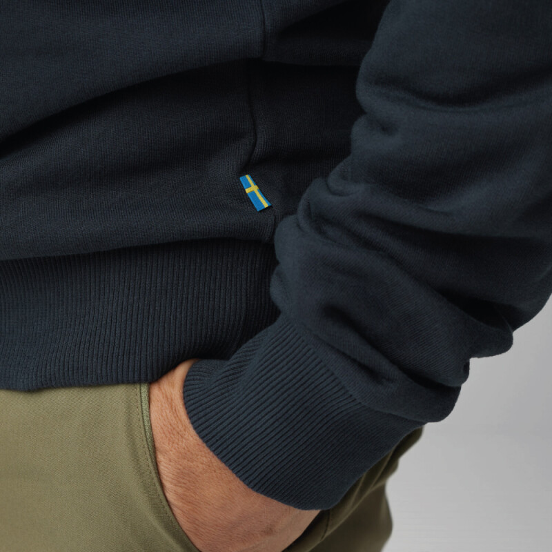 Polerón Fjallraven Logo Sweater Hombre Deep Sea