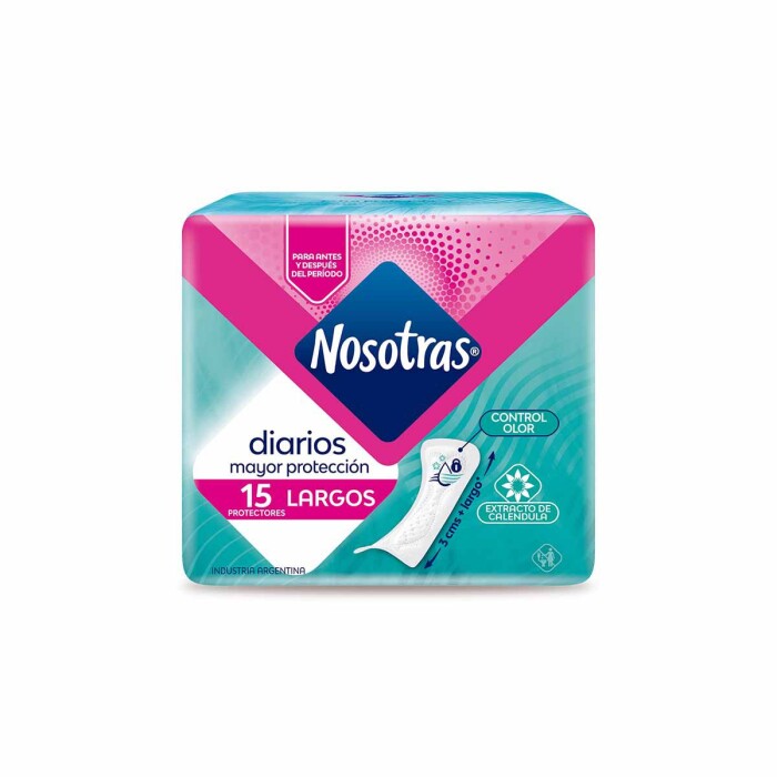 NOSOTRAS PROTECTORES DIARIOS CALEN 15 UN única