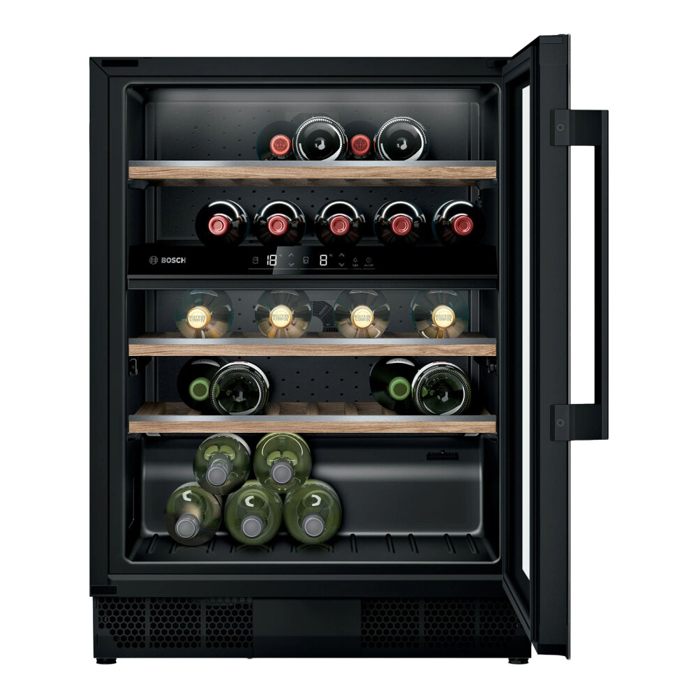 KUW21AHG0 44-BOTELLAS NEGRO ENFRIADORA DE VINO BOSCH