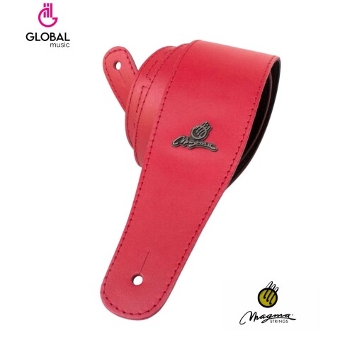 Correa Para Guitarra Forrada De Cuero Rojo 07mc05 Correa Para Guitarra Forrada De Cuero Rojo 07mc05