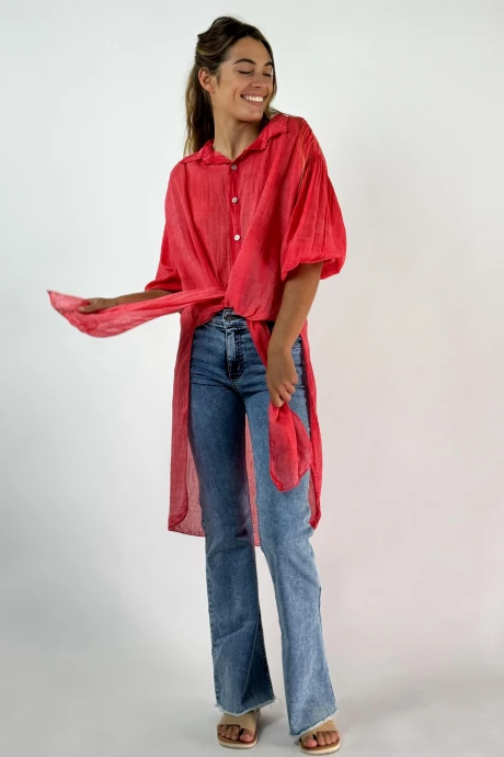 CAMISA TAMARINDO rojo talle unico