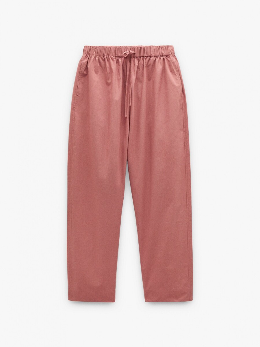Pantalón Cintura Elástica 100% Algodón coral