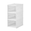 Zapatera plegable organizador de zapatos con tapas y puertas 3 niveles Zapatera plegable organizador de zapatos con tapas y puertas 3 niveles