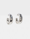 Aros Argollas Metal Aros Argollas Chunky - Plateado Rodio