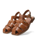 Sandalias de Mujer Bottero Franciscana con Punta Cerrada Marrón Caramelo