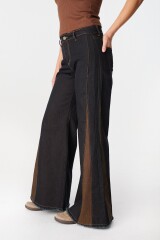 Pantalon Murra Combinado Azul