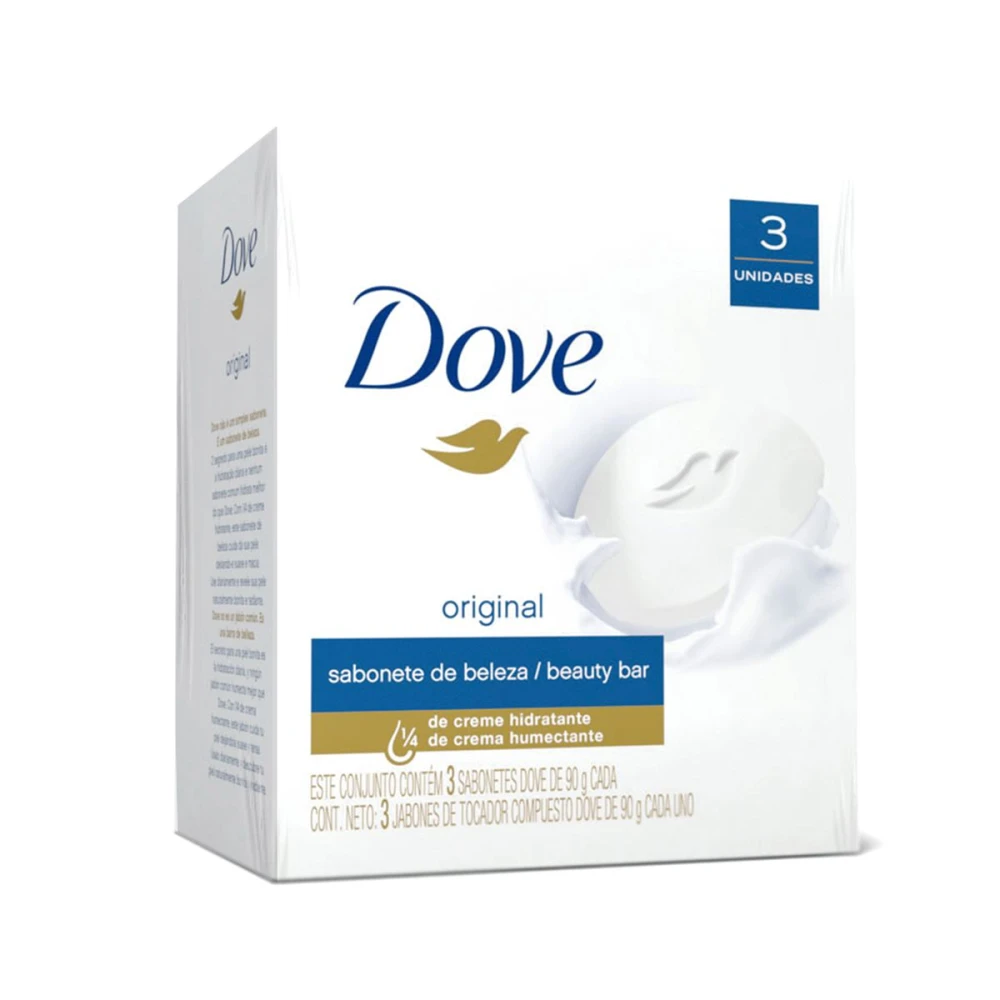 DOVE JABON BLANCO X 3 PAQ. X 90 GRAMOS