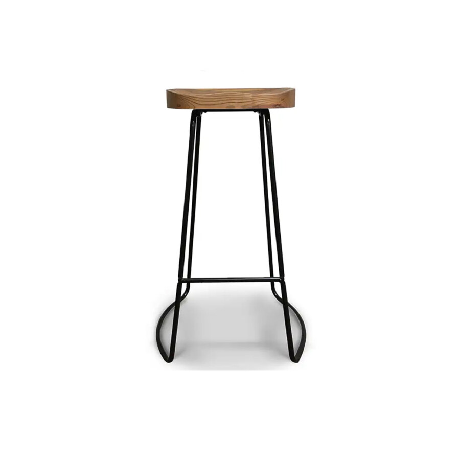 Banqueta Alta Industrial Black
