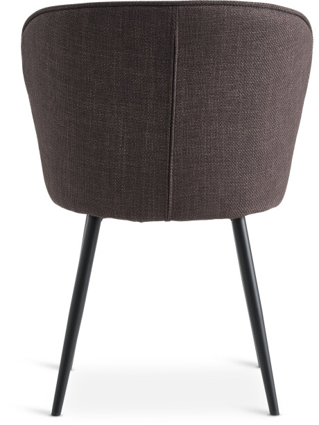 Silla de comedor RISSKOV tela marrón osc/negro Silla de comedor RISSKOV tela marrón osc/negro