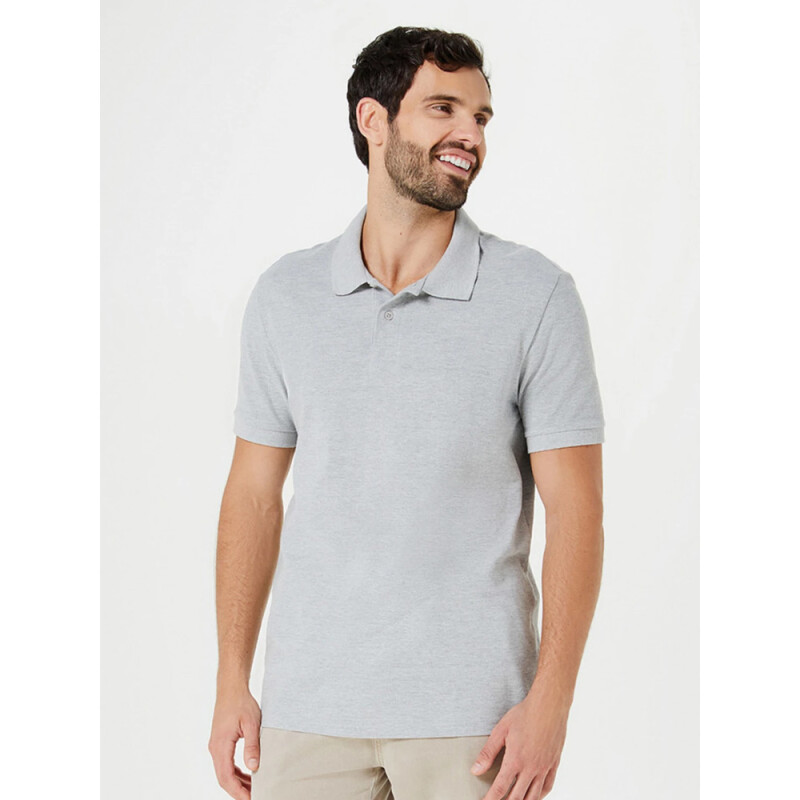 CAMISA POLO MM MASC CINZA MESCLA