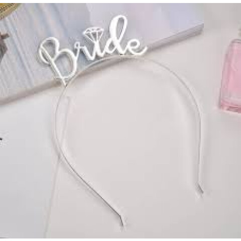 Vincha Metalizada Bride Plateado