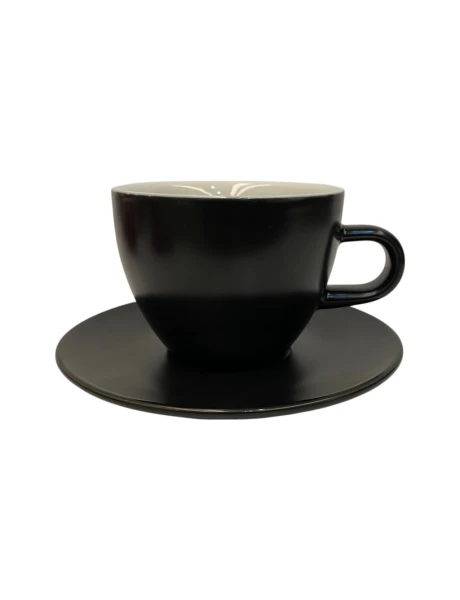 TAZA DE TE 260ML CON PLATO PORCELANA ESPECIAL NEGRO MATE SELECTA TAZA DE TE 260ML CON PLATO PORCELANA ESPECIAL NEGRO MATE SELECTA