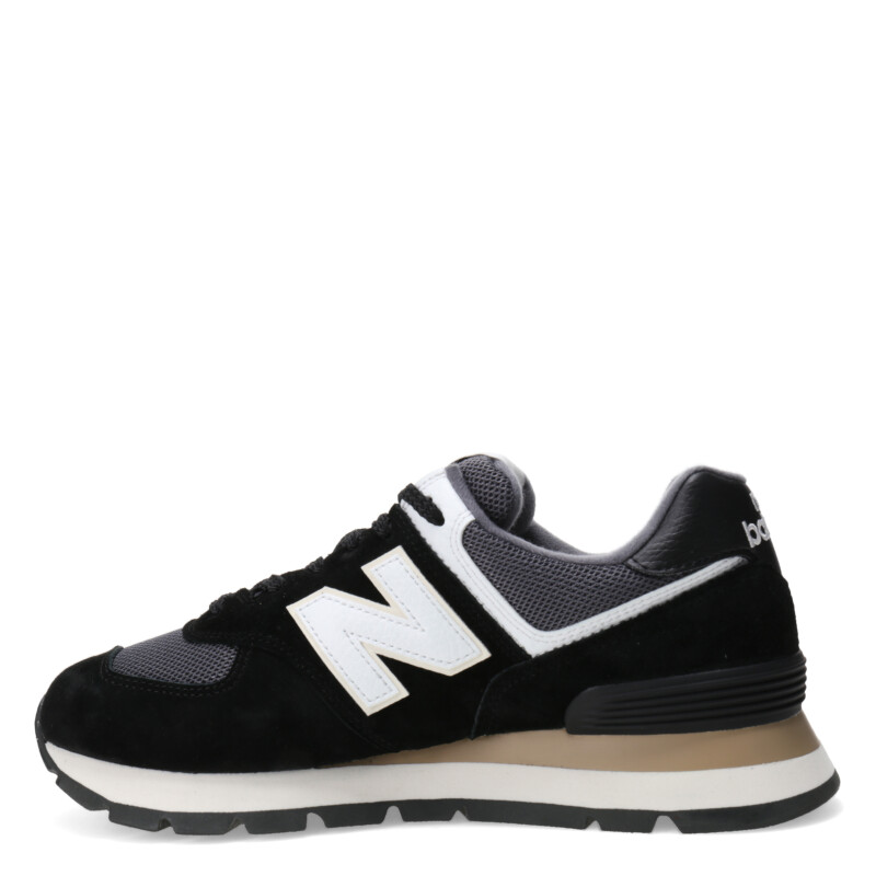 Championes de Hombre New Balance 574 Negro - Blanco