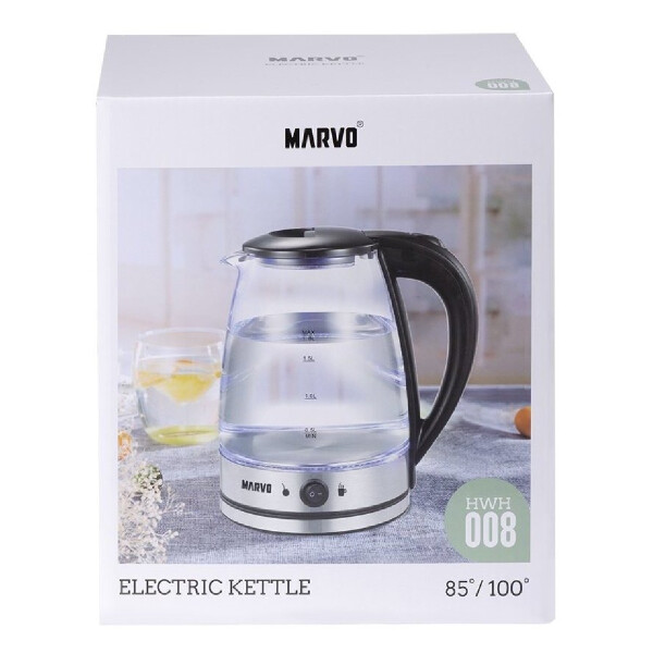 Jarra Eléctrica Vidrio Marvo 1.8l Temperatura Mate 2 Modos Jarra Eléctrica Vidrio Marvo 1.8l Temperatura Mate 2 Modos