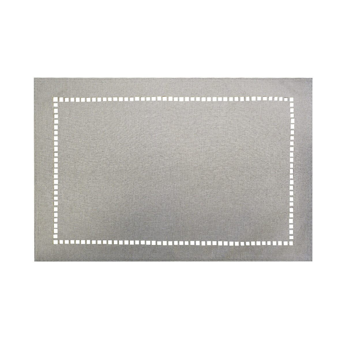 Individual con Vainilla Lino Liso Home Class 45 x 30 cm - GRIS 