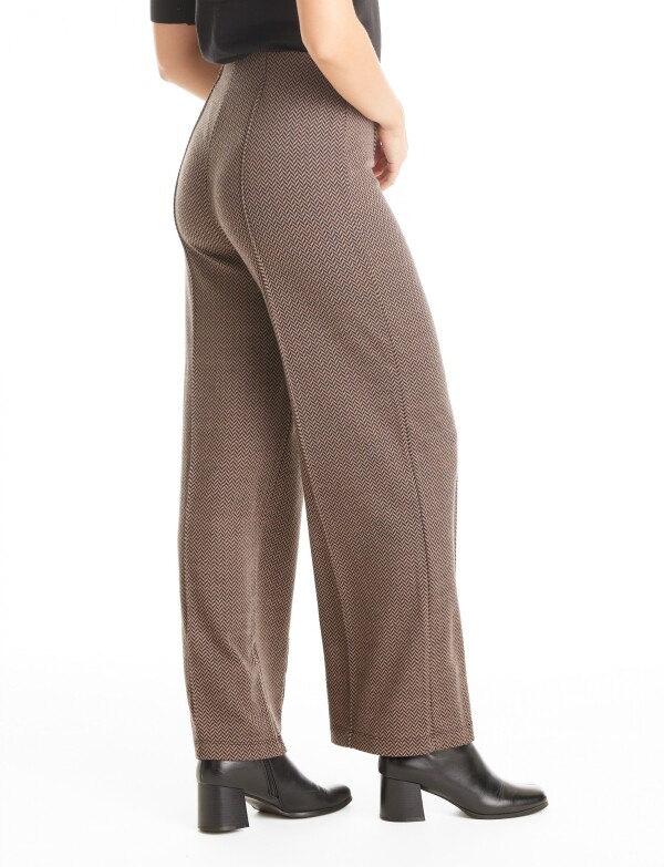 Pantalon Wide Leg Gales TOSTADO/MULTI