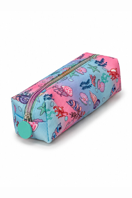 Mochila infantil con cartuchera - Estampa de sirena