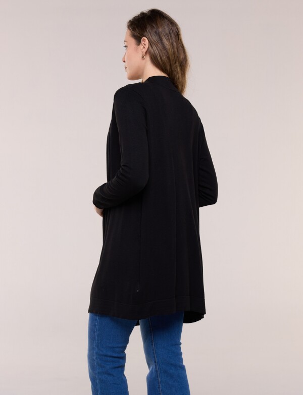 Cardigan Liviano Abierto NEGRO