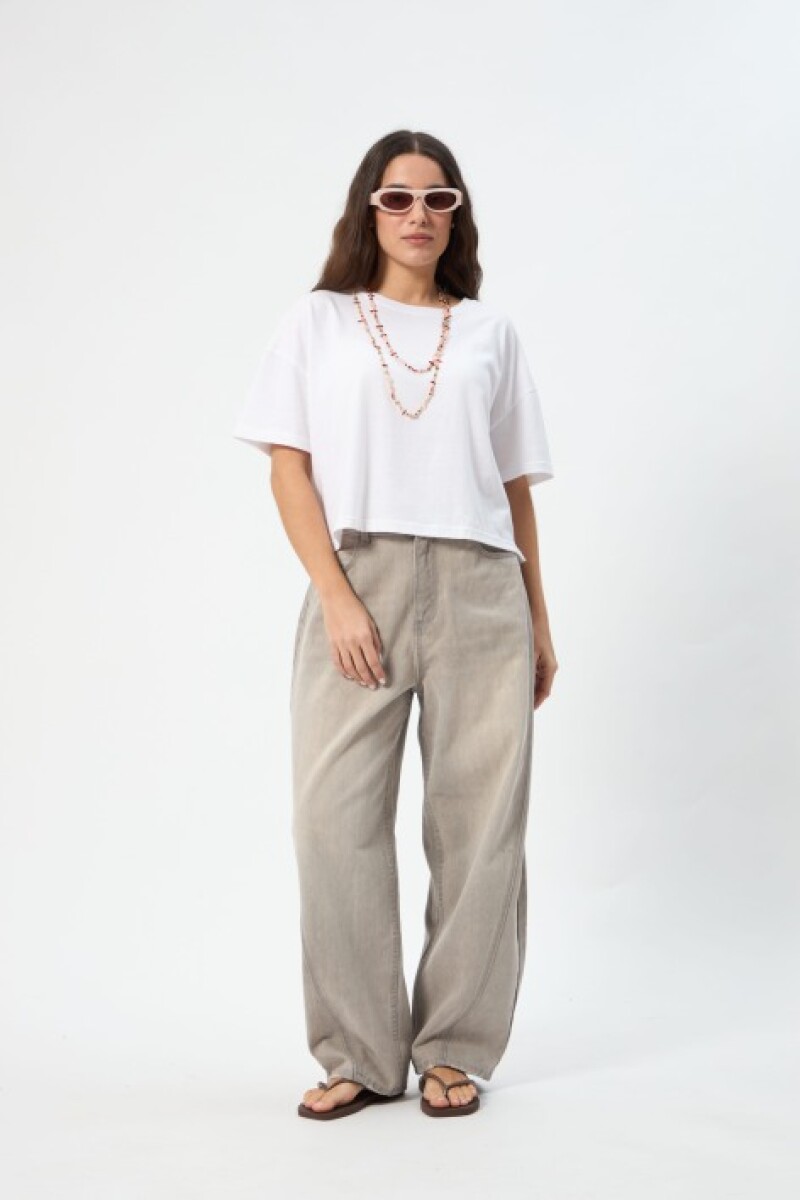 PANTALÓN DENIM BRUMA - JEANS GRIS 