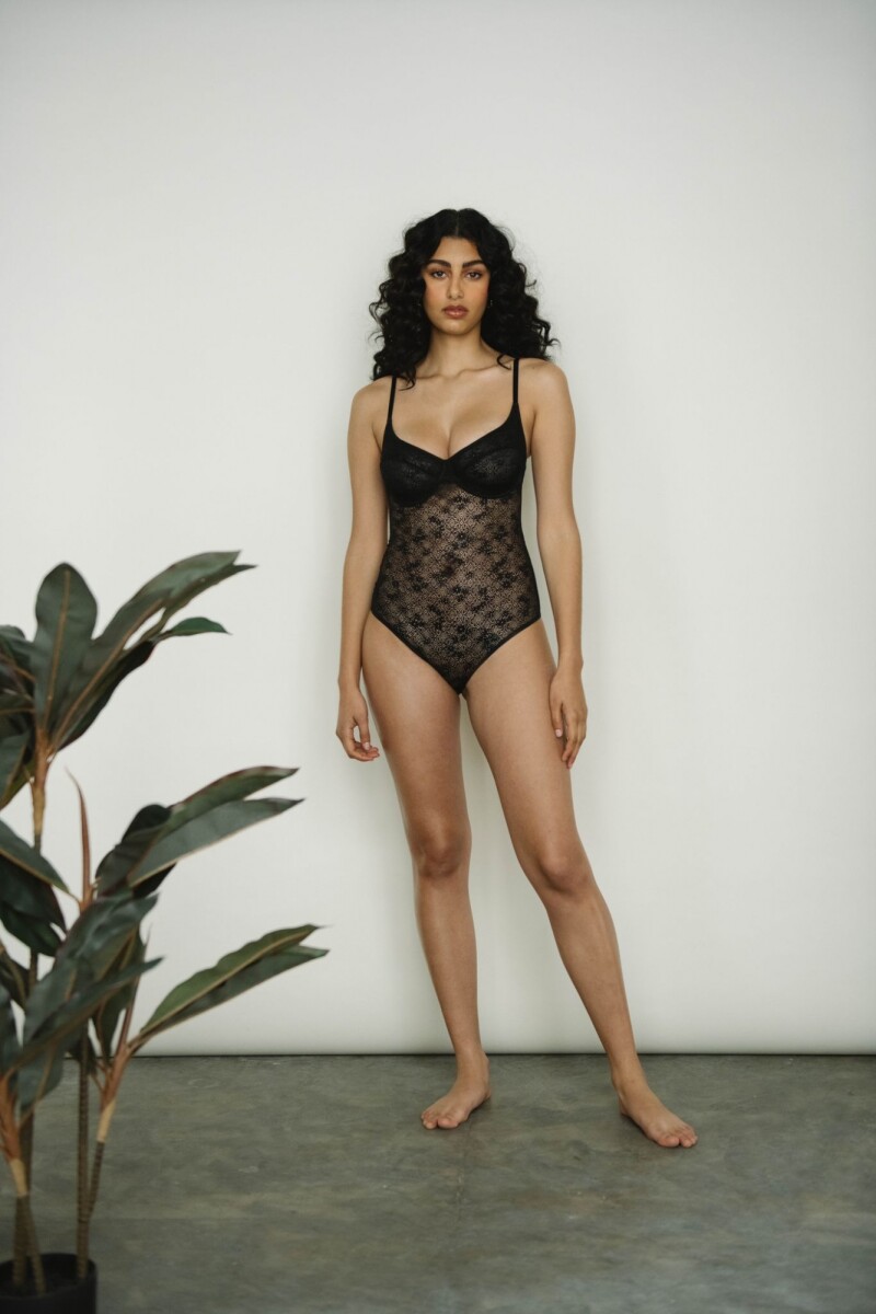 Body Lía [BY25] Encaje - Negro 
