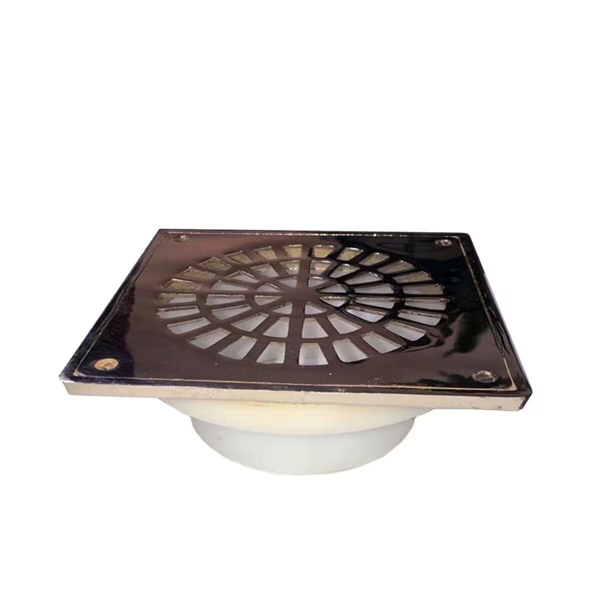 Rejilla Bronce Cromada Con Base Reja 15x15 Cm 