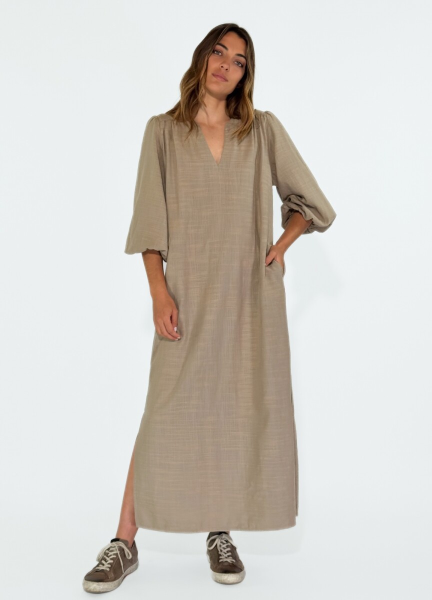 VESTIDO CALIZA - BEIGE 