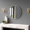Espejo redondo de pared Lumax Diámetro 50cm Blanco