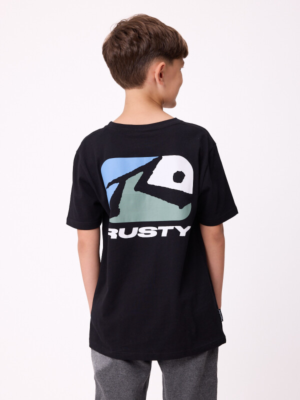 T-SHIRT KOMMA TEEN RUSTY Negro