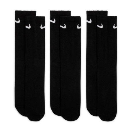 Medias Nike Everyday Ltwt Media larga 3-Pack de Hombre Negro