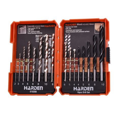 JUEGO MECHAS HSSMADERAMAMPOSTERIA16 PZAS HARDEN ++ Sin color